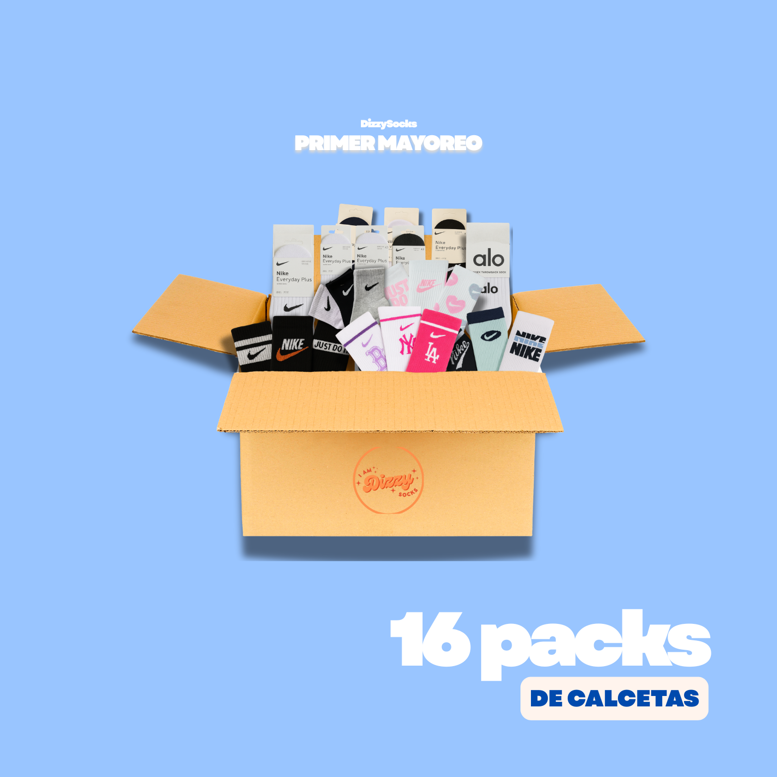 PRIMER MAYOREO CALCETAS 16 PACKS
