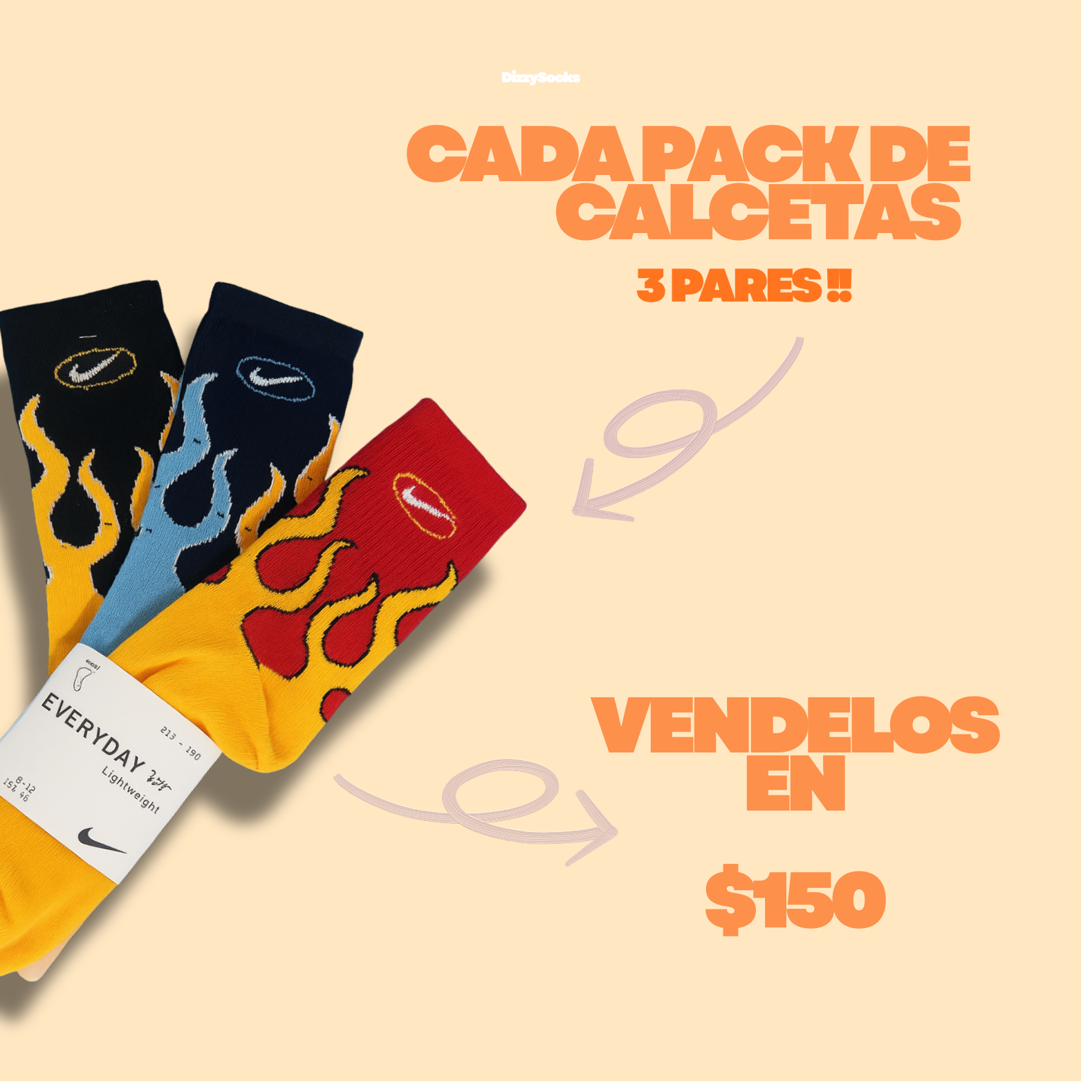 CAJITA EMPRENDEDORA CALCETAS 25 PACKS