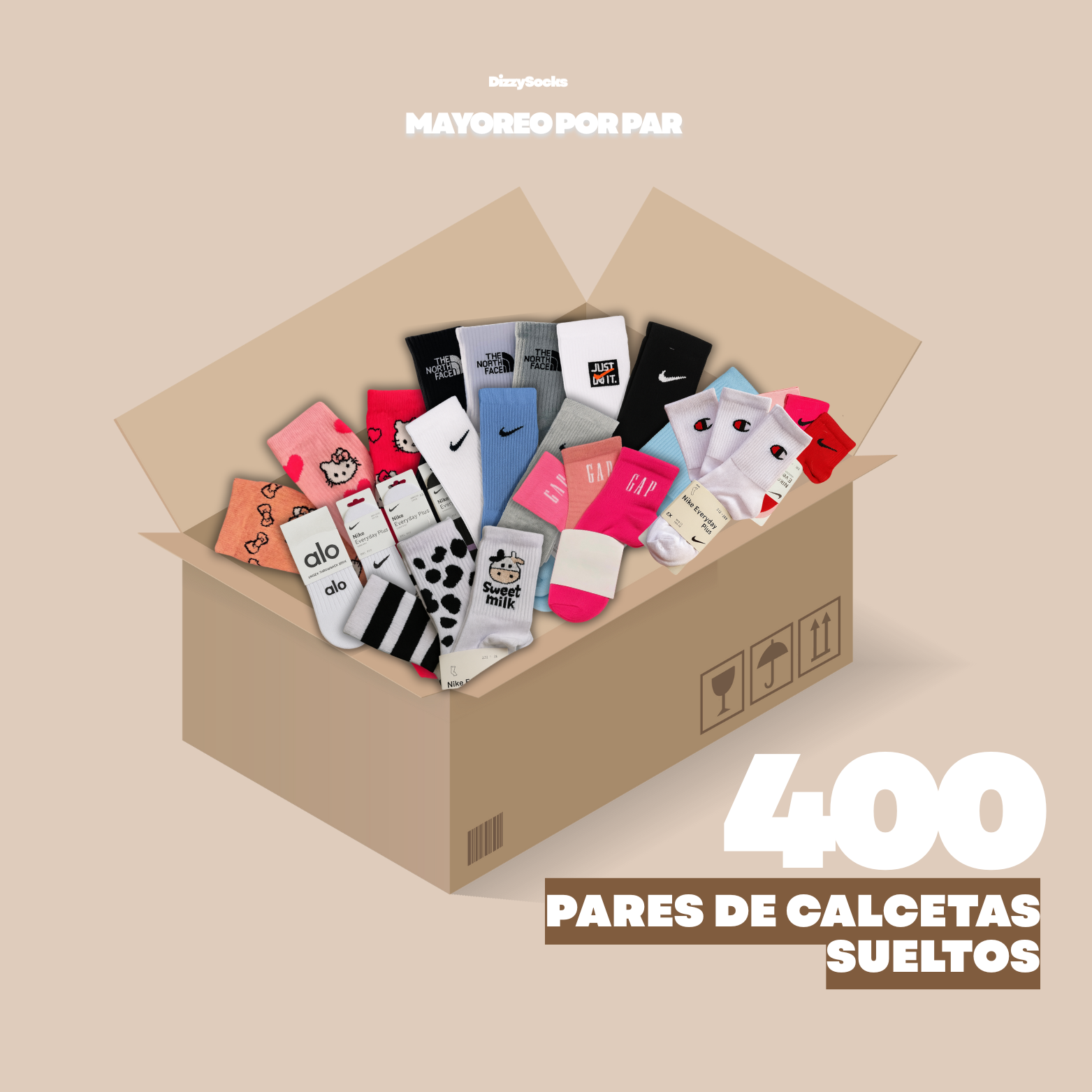 400 PARES SUELTOS DE CALCETA PREMIUM