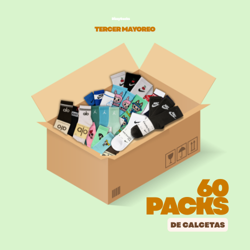 TERCER MAYOREO CALCETAS 60 PACKS